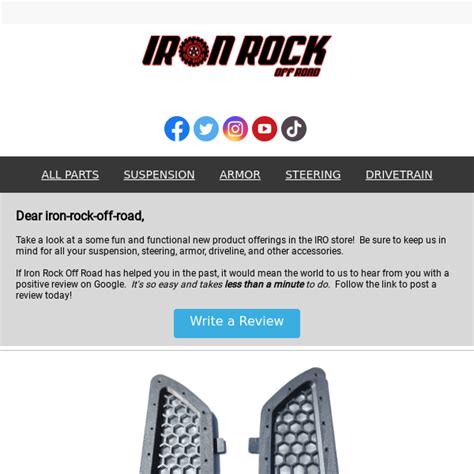 More New Products - Iron Rock Off Road