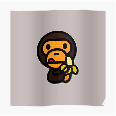 A Bathing Ape In Lukewarm Water Baby Milo Bape Camo Poster Print 0275