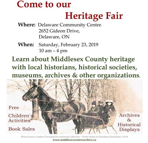 Middlesex Centre Archives Heritage Fair Country 104