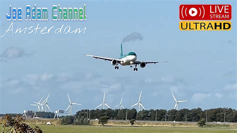 Live Crosswind Landing On Adam Amsterdam Schiphol Airport