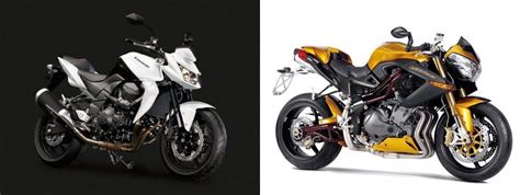 Motorrad Vergleich Kawasaki Z 750 2010 Vs Benelli Tnt Cafe Racer 2010