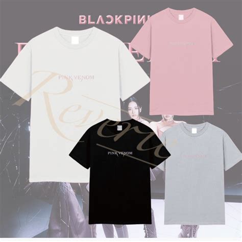 jual kaos pink venom basic tee blackpink born pink baju tshirt konser