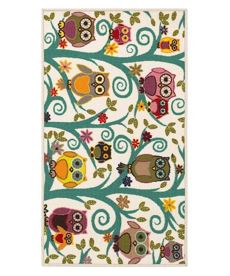 Ivory Owls And Flowers Rug Daily Deals For Moms Babies And Kids Owl