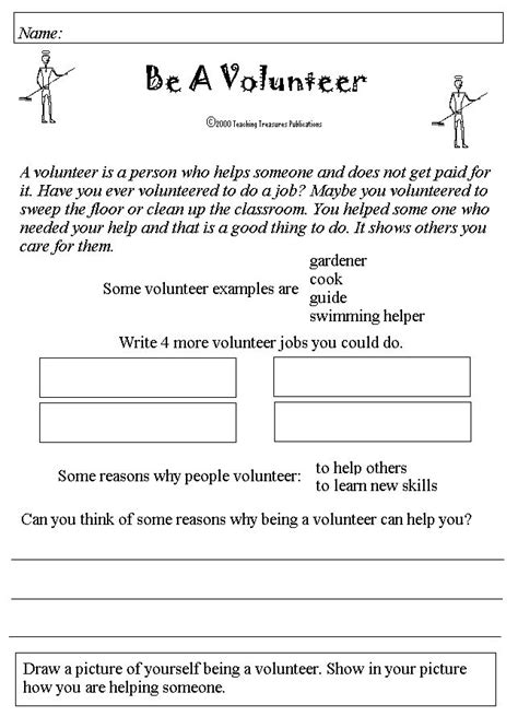 Free Volunteer Worksheet Download Free Volunteer Worksheet Png Images Free Worksheets On