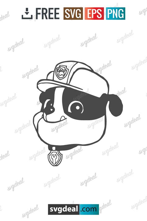 Free Rubble Paw Patrol Svg