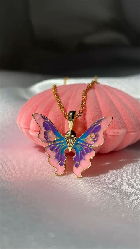 Fairytopia Elina Butterfly Necklace Fairytopia Mermaidia Etsy