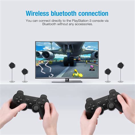 Infisu 2 Pack Controllers For Ps3 Wireless Playstation 3 Gaming