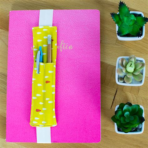 Diy Journaling Bookmark And Pencil Holder Free Sewing Tutorial