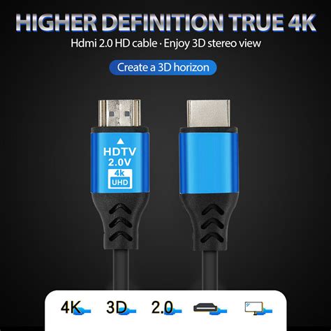 3 10m Premium Hdmi Cable V20 Ultra Hd 4k 1080p 3d High Speed Ethernet