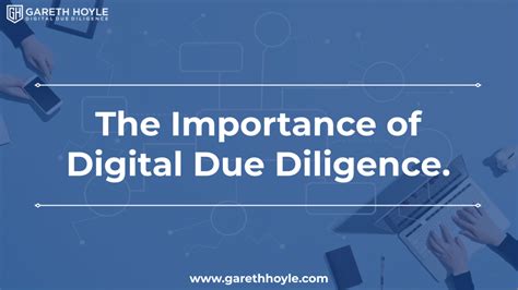 The Importance Of Digital Due Diligence • Gareth Hoyle Due Diligence