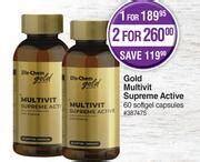 Dis Chem Gold Multivit Supreme Active Softgel Capsules For Offer