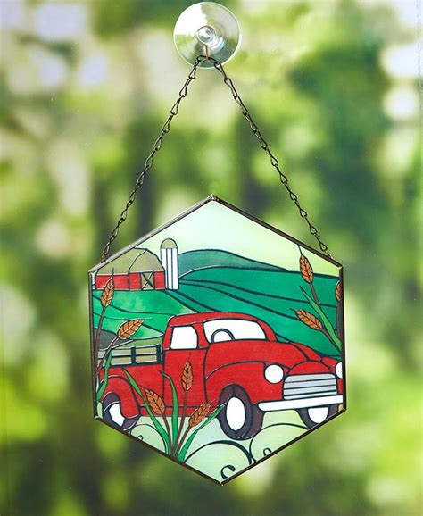 Stained Glass Themed Sun Catchers Colorful Window Hanging | Etsy