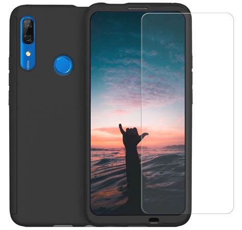 Husa Full Cover 360 Folie Sticla Pentru Huawei P Smart Z Negru