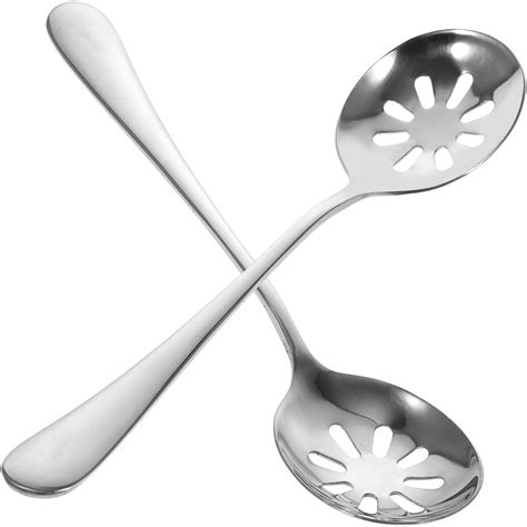 Meijiashe Stainless Steel Slotted Serving Spoons 2pcs Buffet