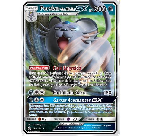 TCG Persian De Alola 129 236 ESP Levelup