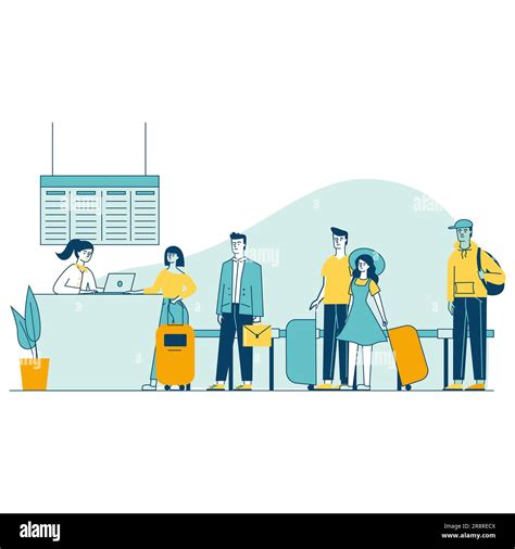 Airport Security Checking Baggage Stock Vector Images Alamy