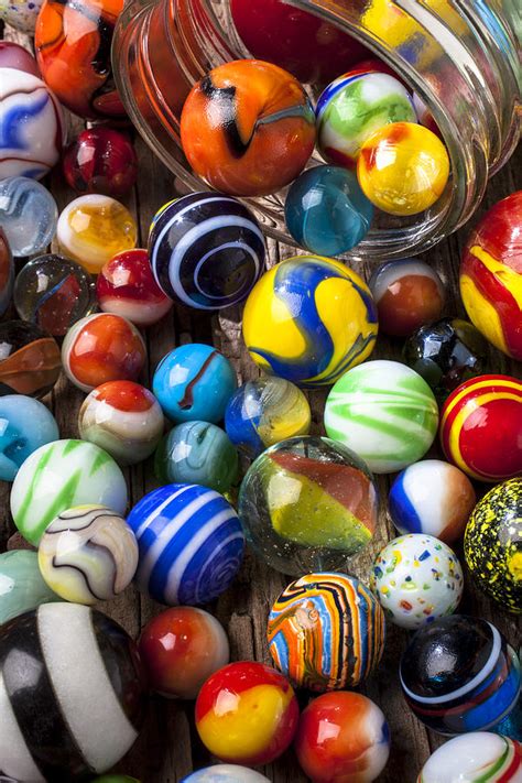 Jar Of Marbles Photograph By Garry Gay