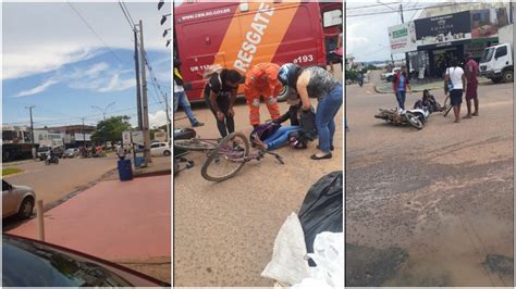 Jaru Acidente No Cruzamento Da Avenida Dom Pedro I Envolvendo