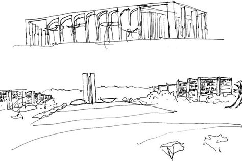 Oscar Niemeyer Sketches