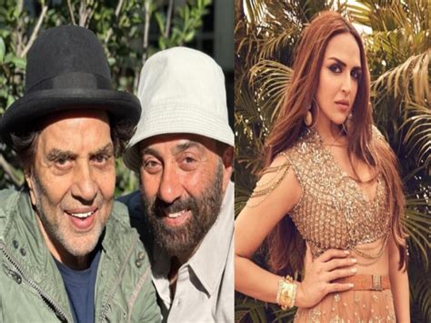 Sunny Deol Shared Dharmendra Photo And Said Love You Papa Esha Deol Comment सनी देओल ने