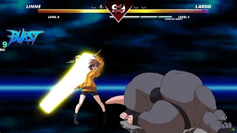 Linne Vs Lardo Mugen Fighting Games Youtube