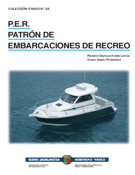 per patrón de embarcaciones de recreo