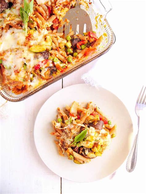 Baked Vegan Pasta With Roasted Vegetables — Jinzzy