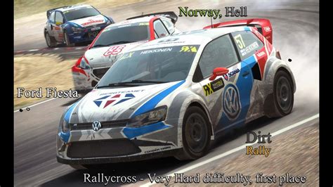 Dirt Rally Rallycross Very Hard Difficulty First Place Norway Hell