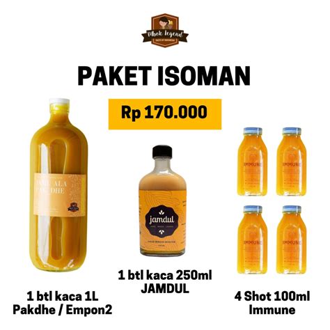 Jual Paket Isoman Jamu Mbok Legend Shopee Indonesia