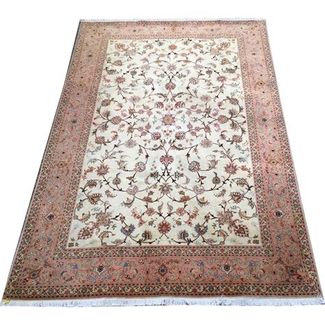 Tapete Persa Tabriz Nakche 3 00 X 2 00 Cm Artesanal No Shoptime