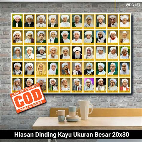 Jual Poster Kayu Para Habib Habaib Poster Ulama Habib Shopee Indonesia