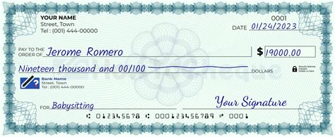 check   write  check   dollars