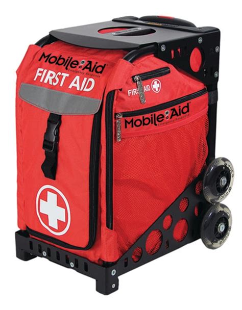 Lifesecure Mobileaid Easy Roll High Visibility First Aid Cart Fully