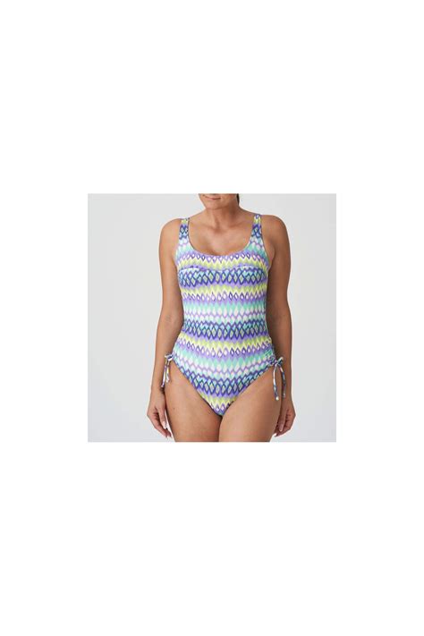 Maillot De Bain Une Pi Ce Bleu Rembourr Unas Primadonna Rabais