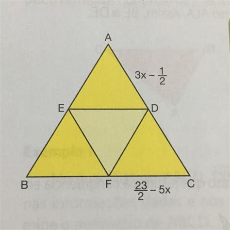 Na Figura Abaixo Abc é Um Triângulo Equilátero E D E F Sao Le Abc E Um Triângulo Equilátero