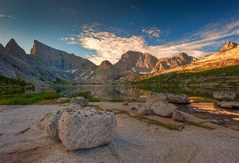 East Temple Peak Rises Above Deep Wind River Range Bridger Teton Nf