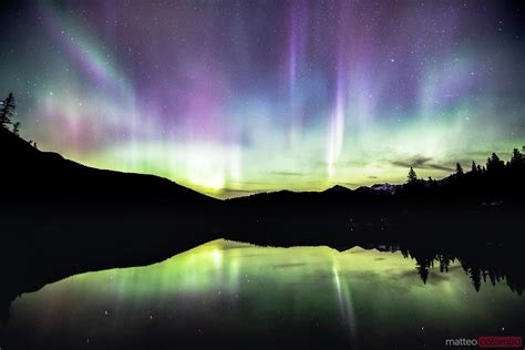 Aurora Borealis Jasper National Park Canada Royalty Free Image