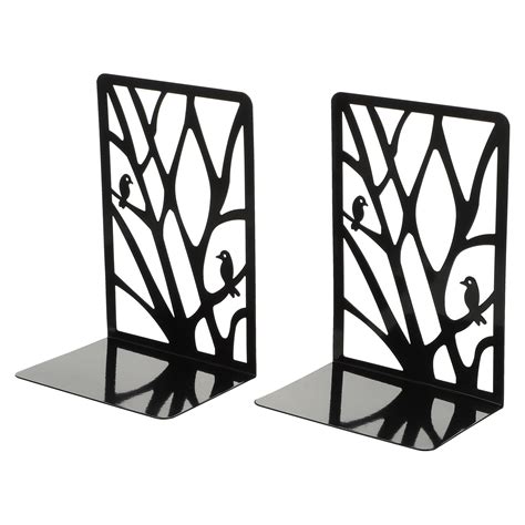 Kkewar Book Shelf Bookend1 Pair Hollow Bookends Iron Book Stands Book