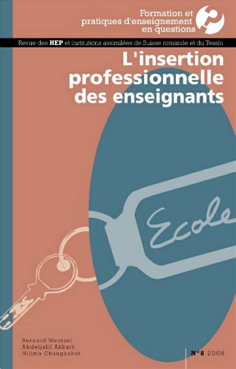 Pdf Linsertion Professionnelle Des Enseignants état Des Lieux Et