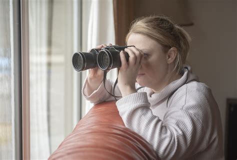 Entitled Neighbors Spying On Next Doors Yard With Binoculars Spark