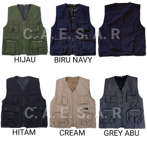 Jual COD GROSIR ROMPI PREMIUM Vest Rompi Tactical Banyak Saku BAHAN