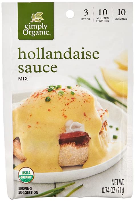 Simply Organic Organic Hollandaise Sauce Mix 074 Oz