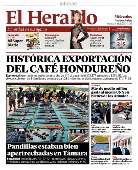 El Heraldo Honduras Miércoles 30 De Agosto De 2017 Infobae