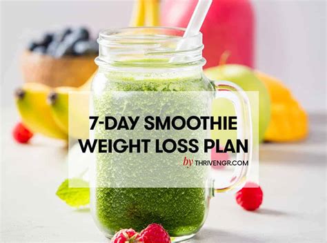 7 Day Smoothie Weight Loss Diet Plan 2020 Thrivenaija