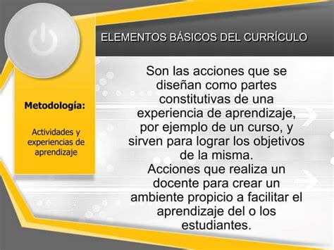 Elementos Del Curriculum Ppt