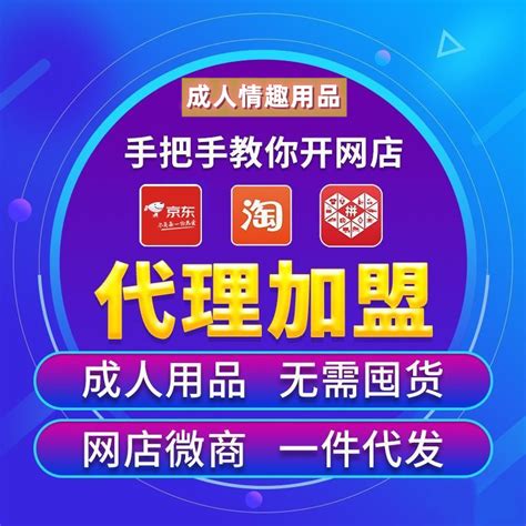 成人用品网店代理一件代发 淘宝天猫拼多多京东美团饿了么网店加盟加盟代理性商网