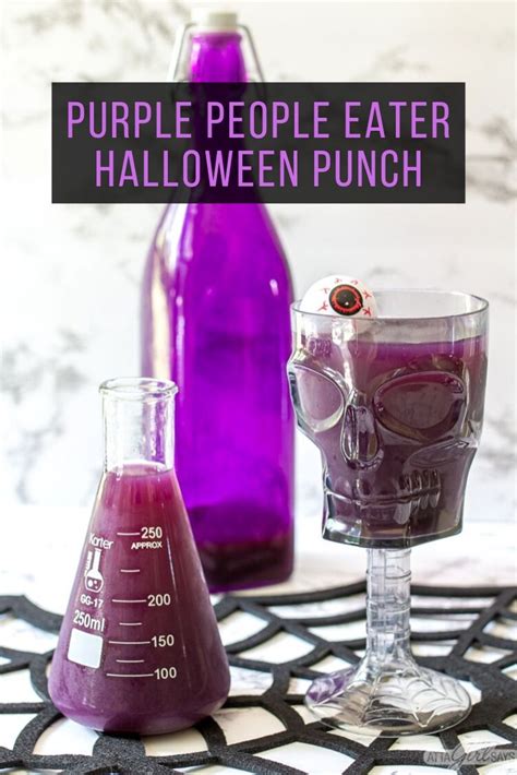 Halloween Punch Recipe Made with Fruit Juice & Hibiscus Tea