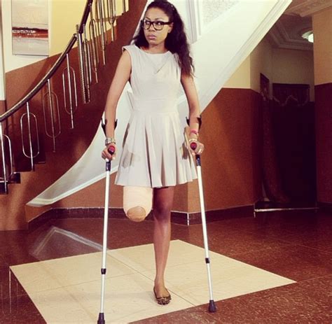 Yvonne Nelsons Leg Gets Amputated In New Movie Bachelors See Location Photos