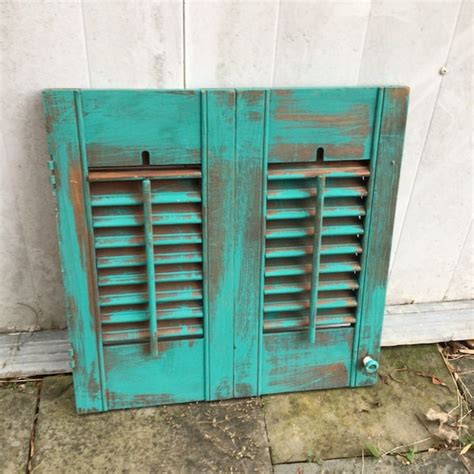 Turquoise Shutters Etsy