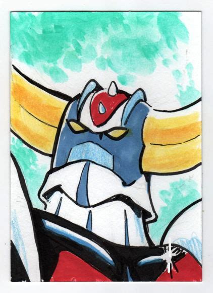 Grandizer In Greg Moutafis S Greg Moutafis Sketchcards Comic Art